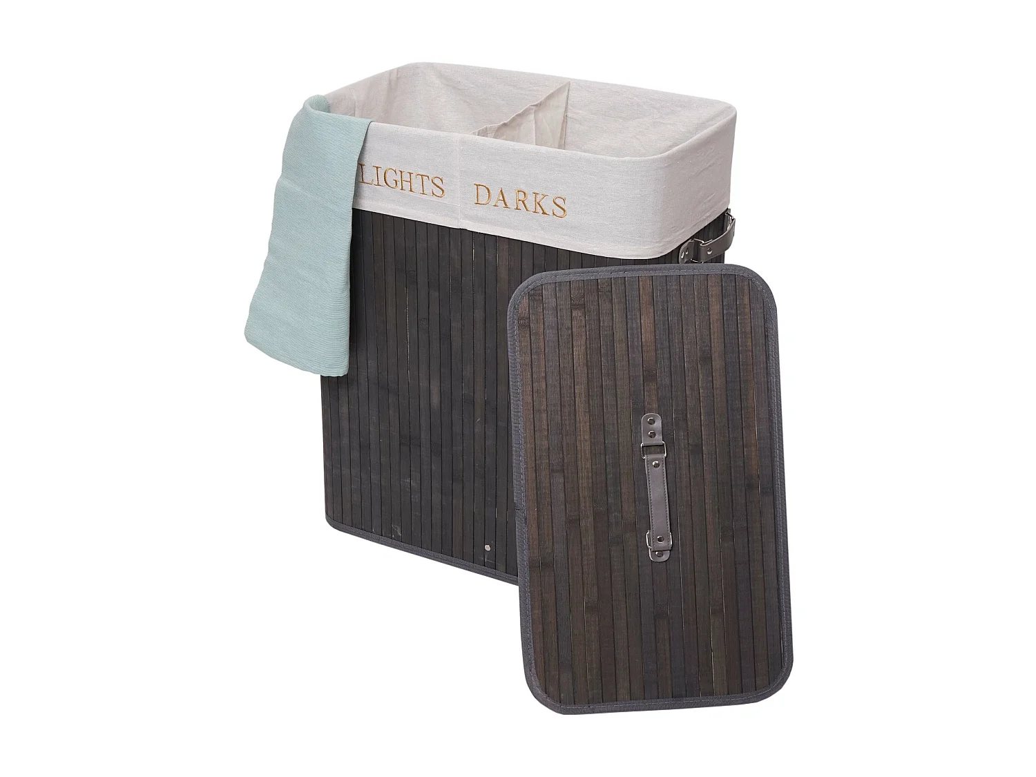 Panier à linge MCW-C21,  gris foncé