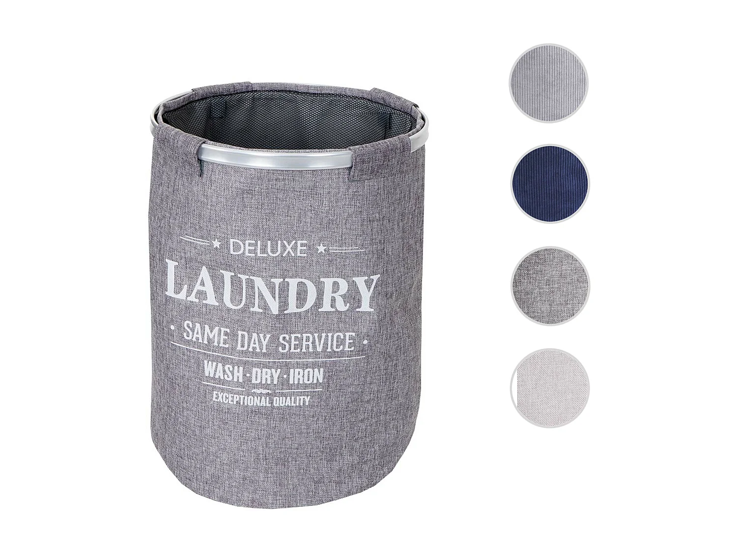 Collecteur de linge MCW-C34 avec filet 65l Cord,  gris