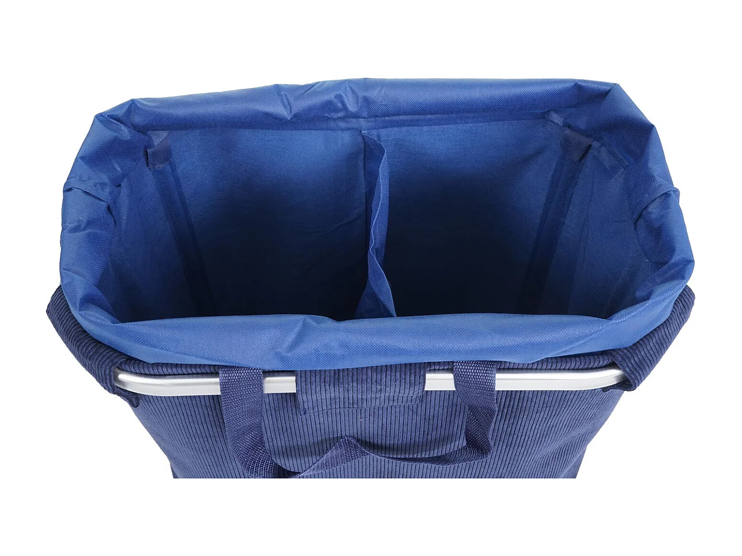 Collecteur de linge MCW-C34,  velours bleu