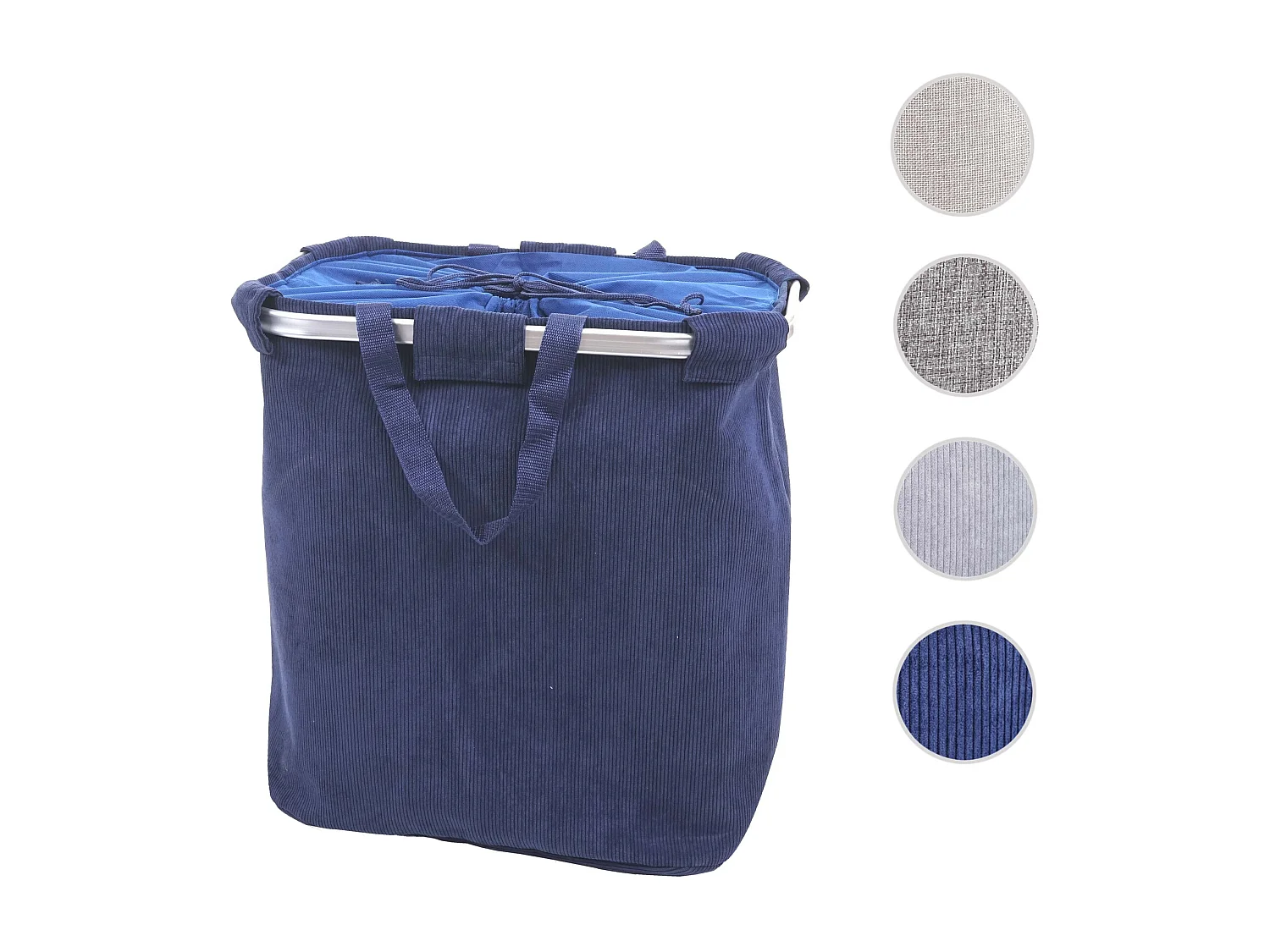 Collecteur de linge MCW-C34,  velours bleu