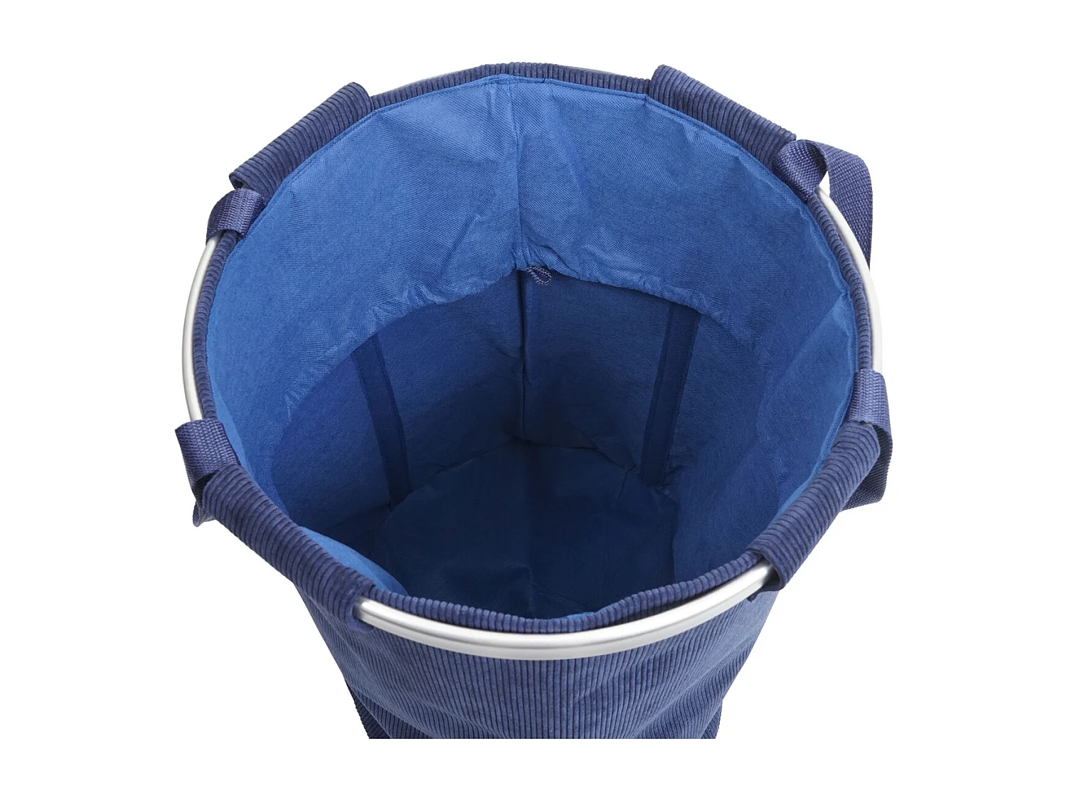 Collecteur de linge MCW-C34,  velours bleu