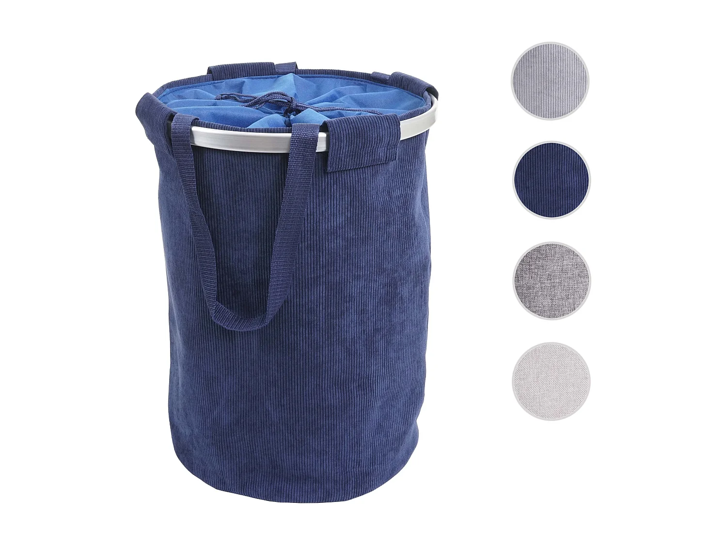 Collecteur de linge MCW-C34,  velours bleu