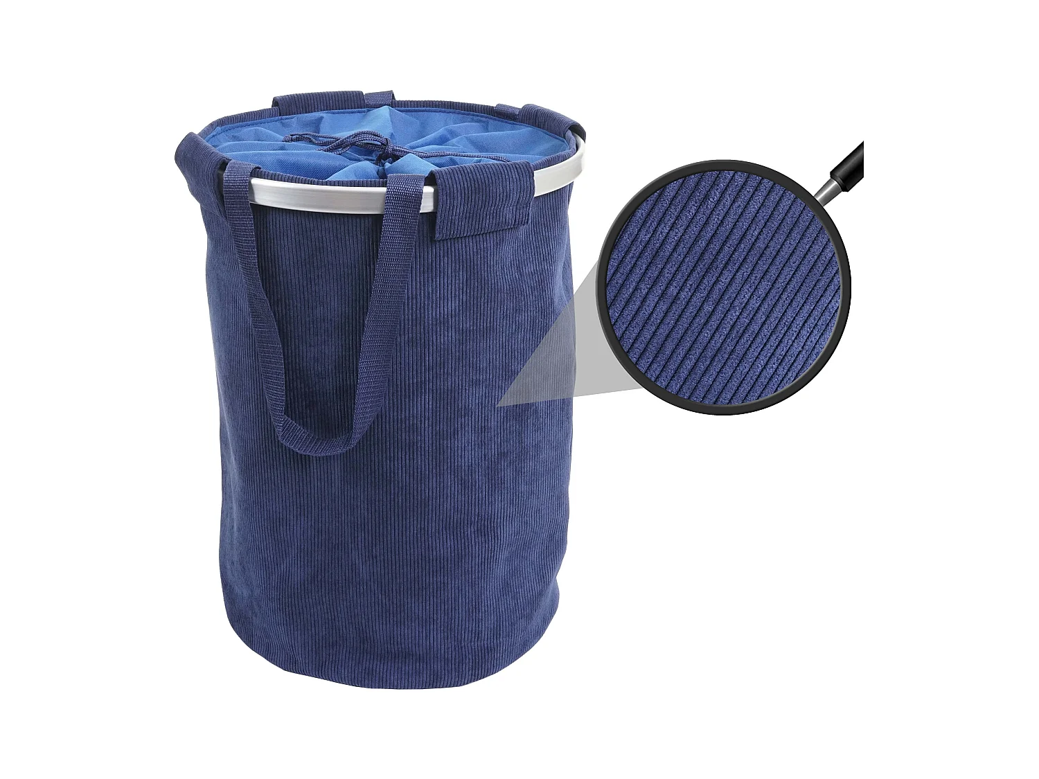 Coletor de roupa MCW-C34,  cordão azul