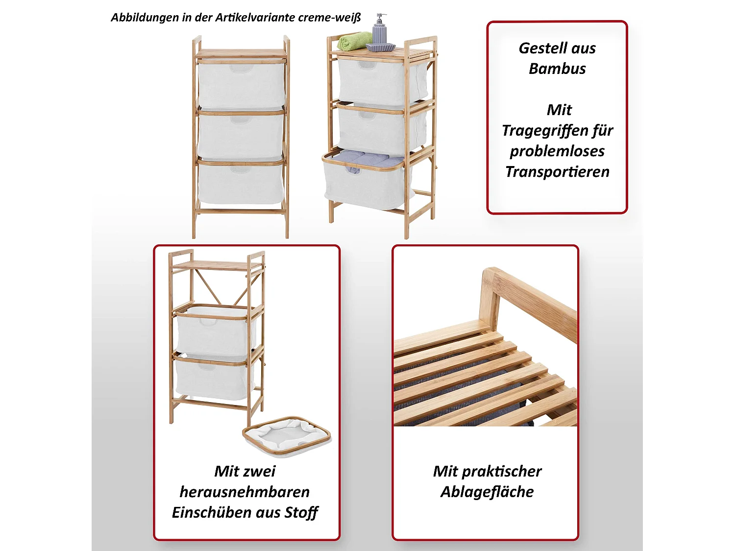 Wasserbak MCW-B56,  crème-wit