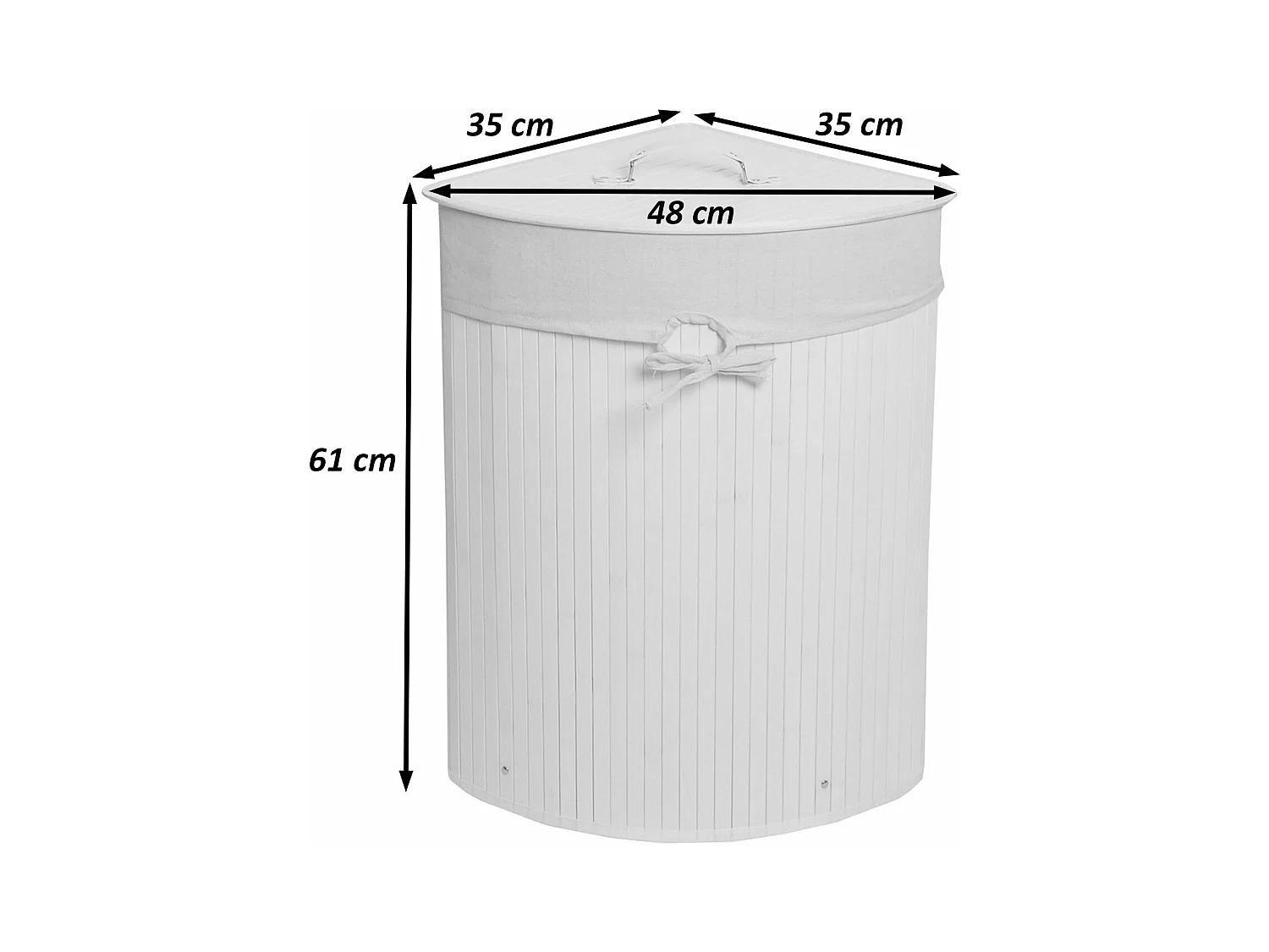 Hoekwasmand MCW-C21,  natuurlijke kleur