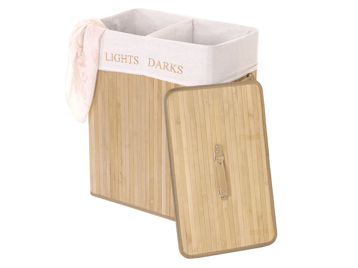 Cesto para la ropa MCW-C21,  color natural