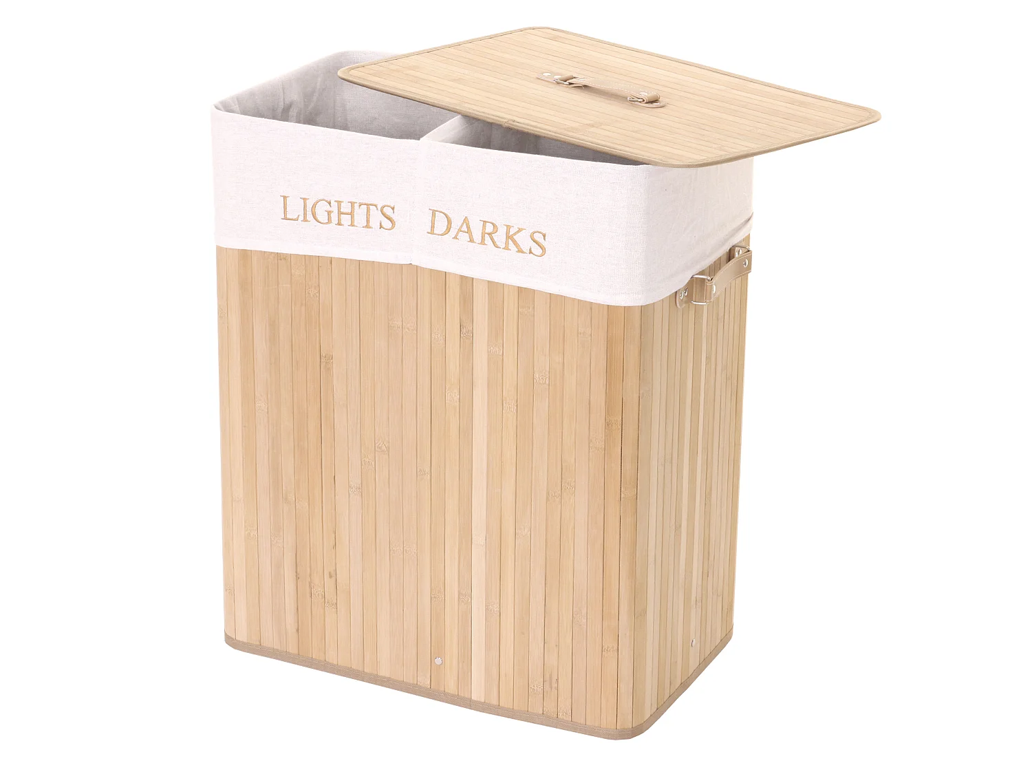 Cesto para la ropa MCW-C21,  color natural