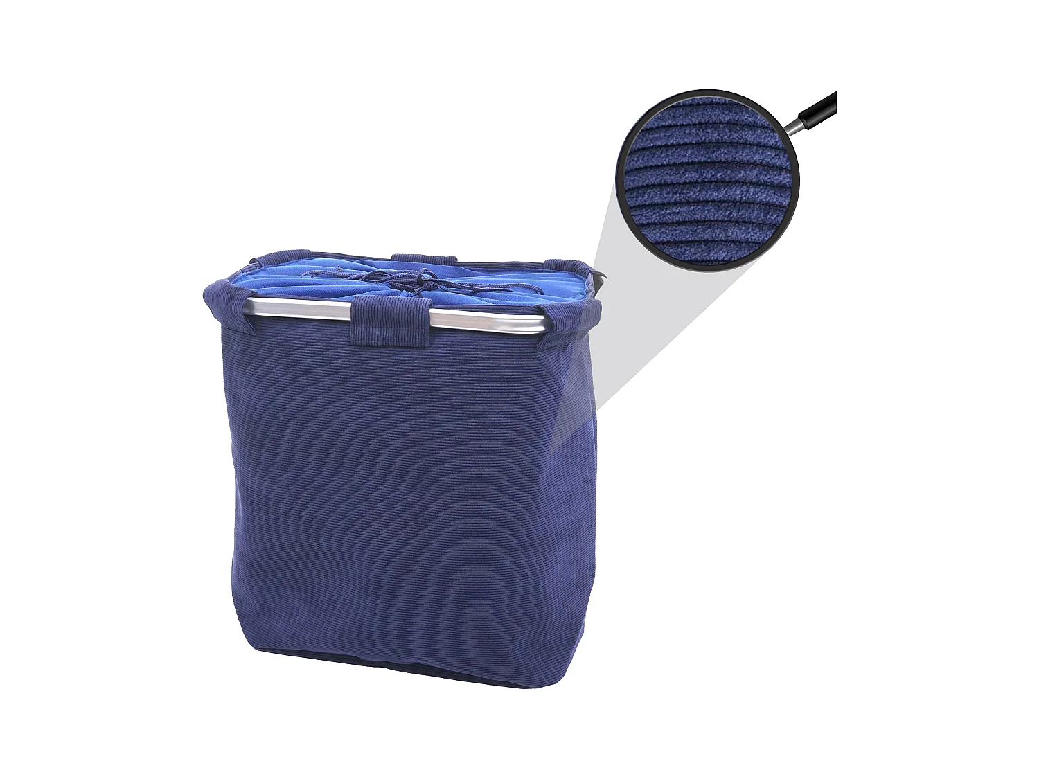 Coletor de roupa MCW-C34,  cordão azul