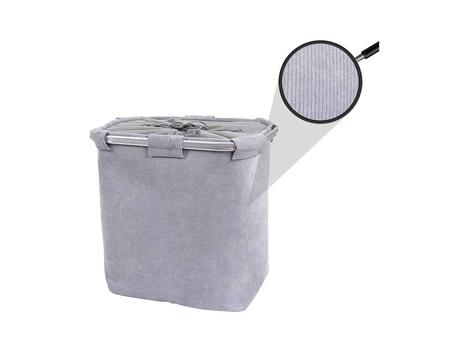 Coletor de roupa MCW-C34,  cinzento cordão
