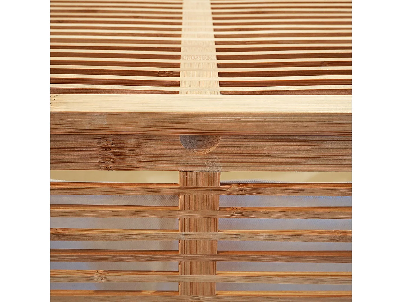 Wäschetruhe MCW-B18, Wäschebox Wäschekorb Wäschesammler, Bambus 61x50x35cm