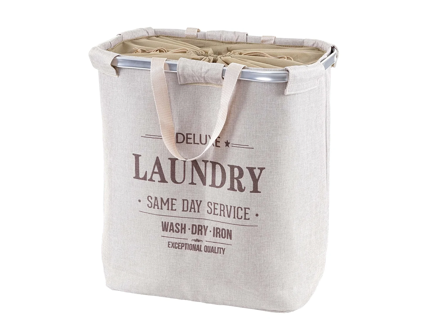 Coletor de roupa MCW-C34,  bege