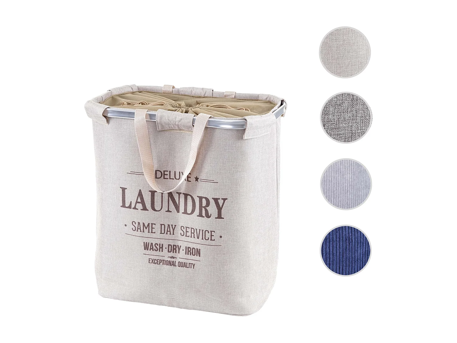 Coletor de roupa MCW-C34,  bege