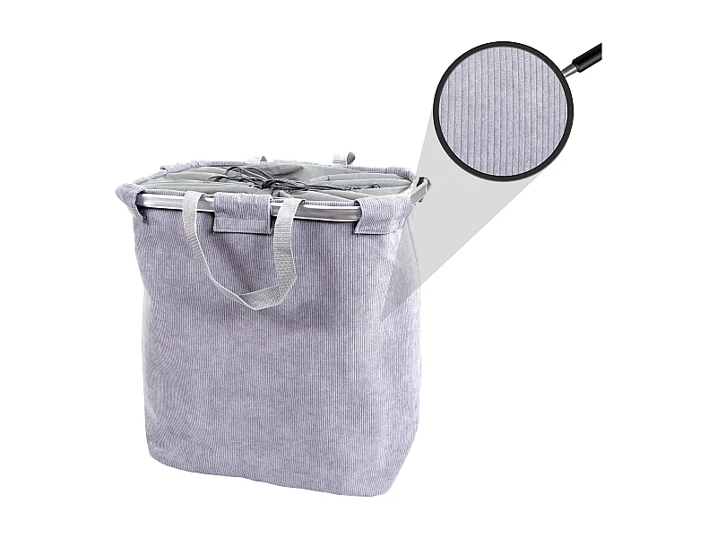 Coletor de roupa MCW-C34,  cinzento cordão