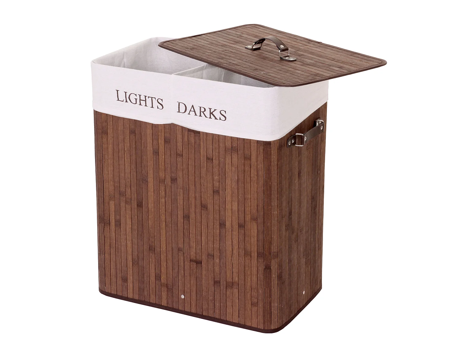 Cesto para roupa suja MCW-C21,  castanho