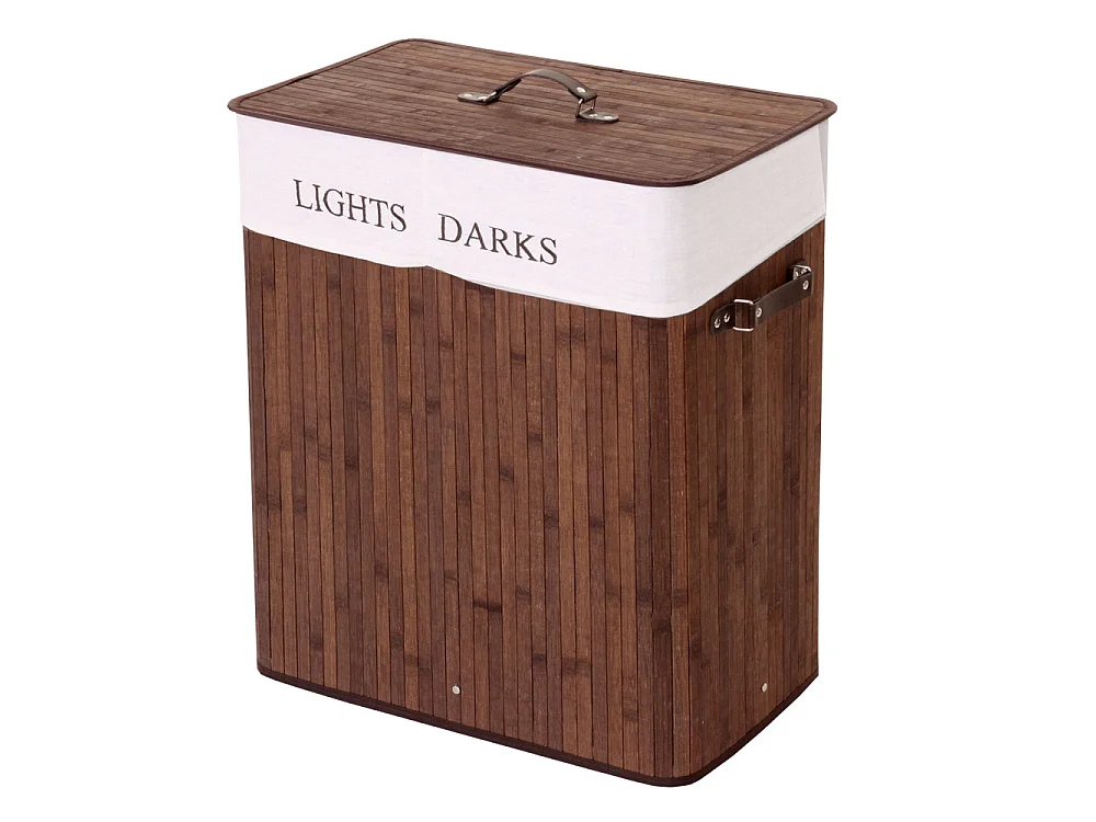 Cesto para roupa suja MCW-C21,  castanho