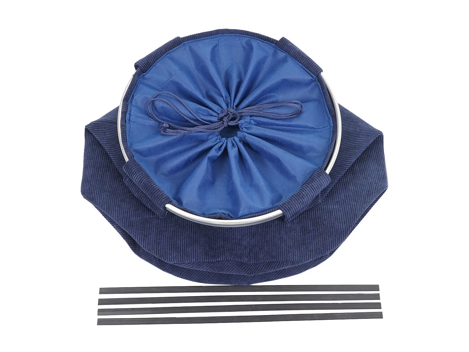 Collecteur de linge MCW-C34 avec filet 65l Cord,  bleu