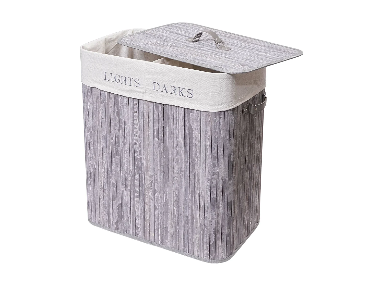 Panier à linge MCW-C21,  gris-bleu