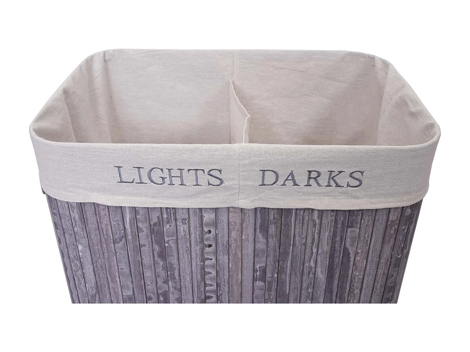 Wäschekorb MCW-C21, Grau-blau