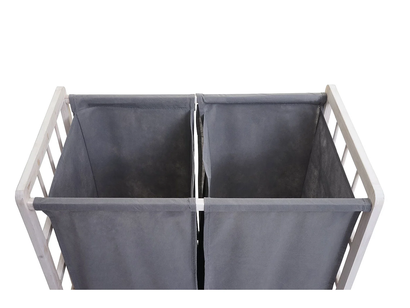 Wasverzamelaar MCW-B60,  shabby white, grijs deksel