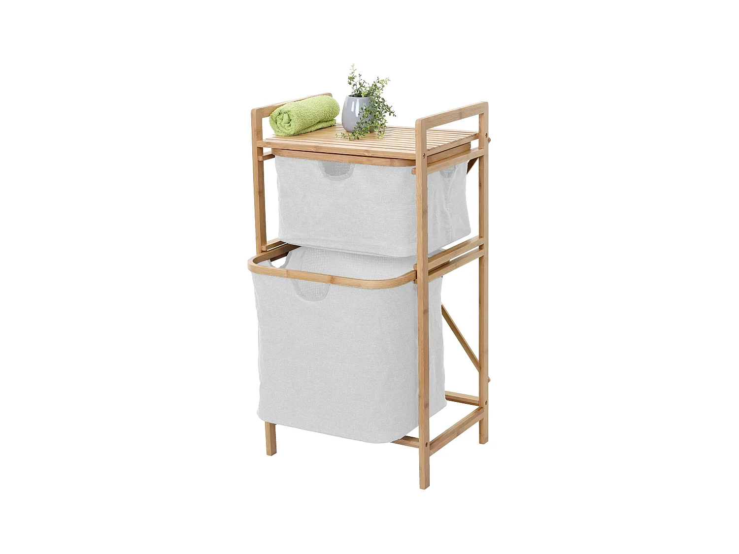 Coletor de roupa MCW-B56,  branco-creme