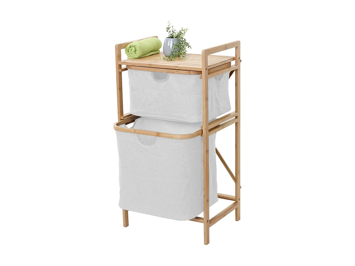 Coletor de roupa MCW-B56,  branco-creme