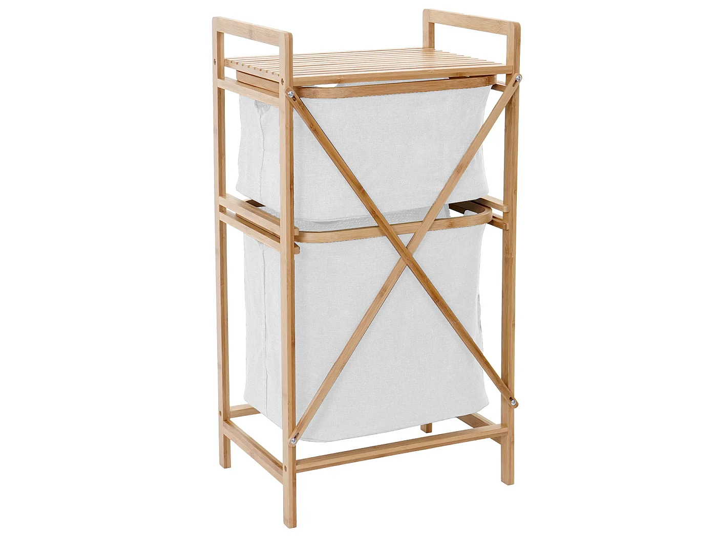 Coletor de roupa MCW-B56,  branco-creme