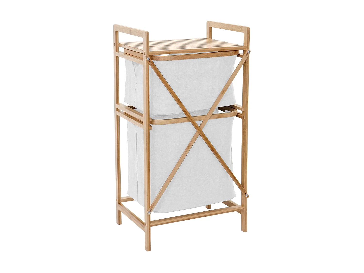 Coletor de roupa MCW-B56,  branco-creme