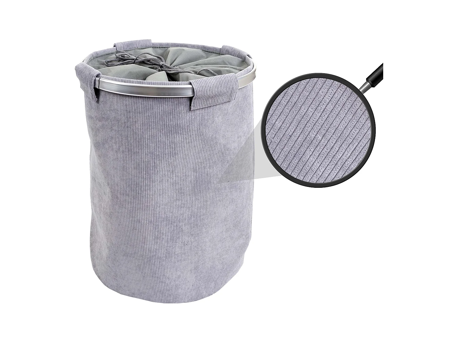 Wasbak MCW-C34 met net 65l Snoer,  koord grijs