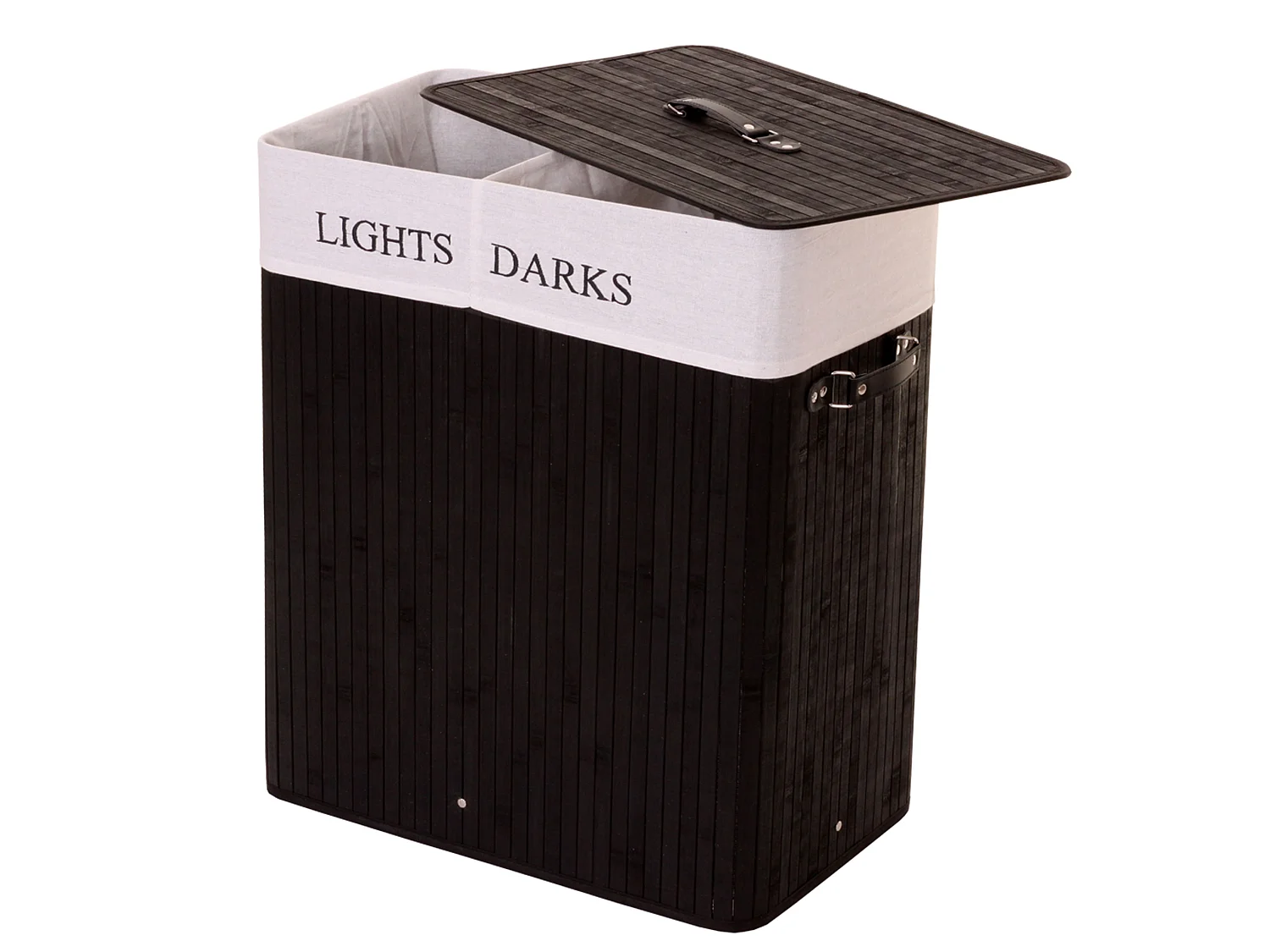 Wäschekorb MCW-C21, Schwarz