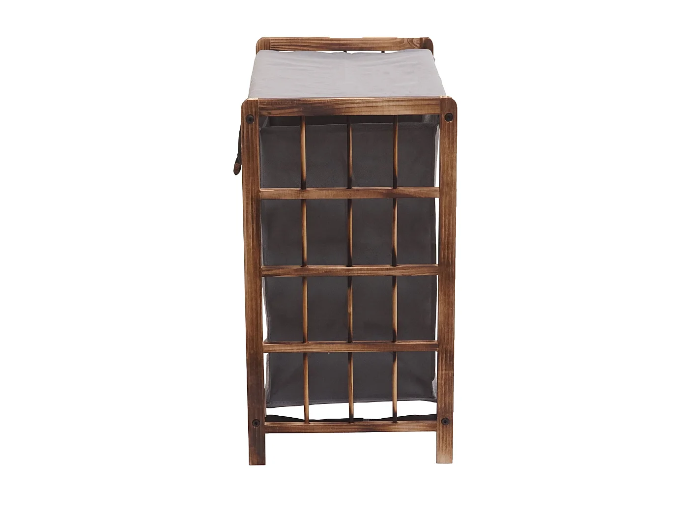 Collecteur de linge MCW-B60,  brun, couvercle gris