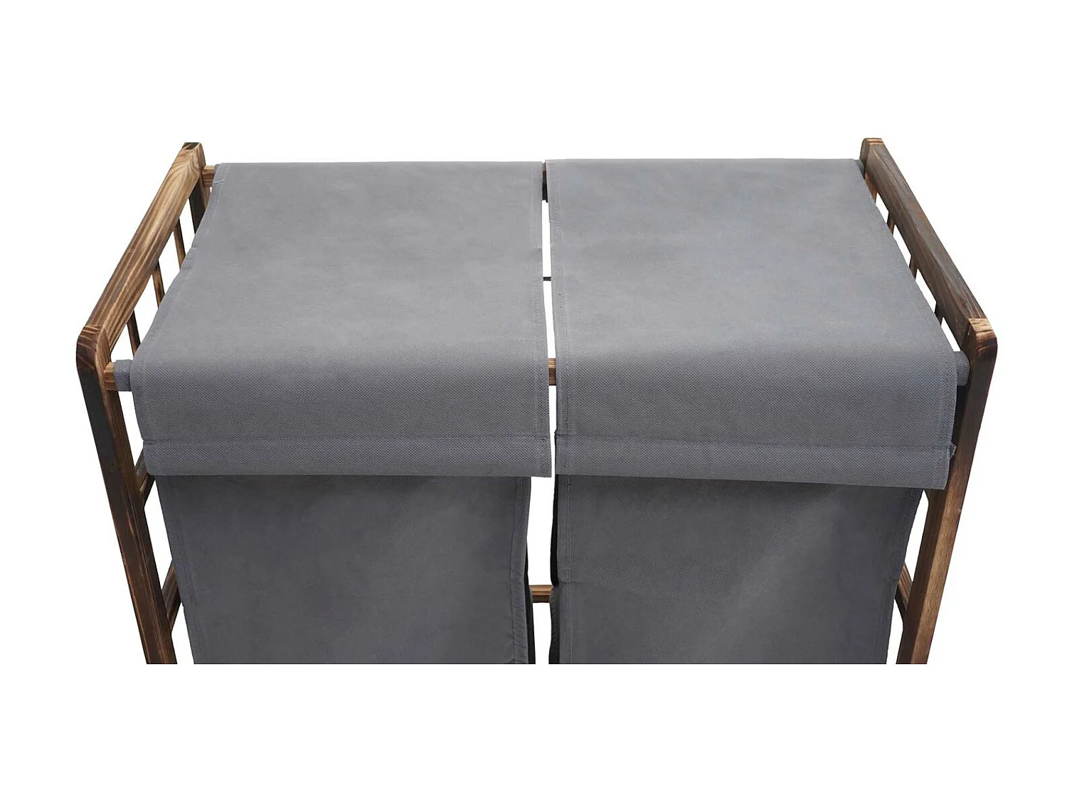 Collecteur de linge MCW-B60,  brun, couvercle gris