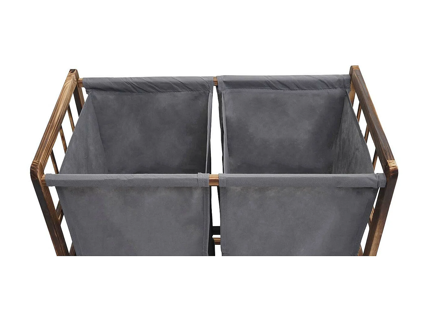 Collecteur de linge MCW-B60,  brun, couvercle gris