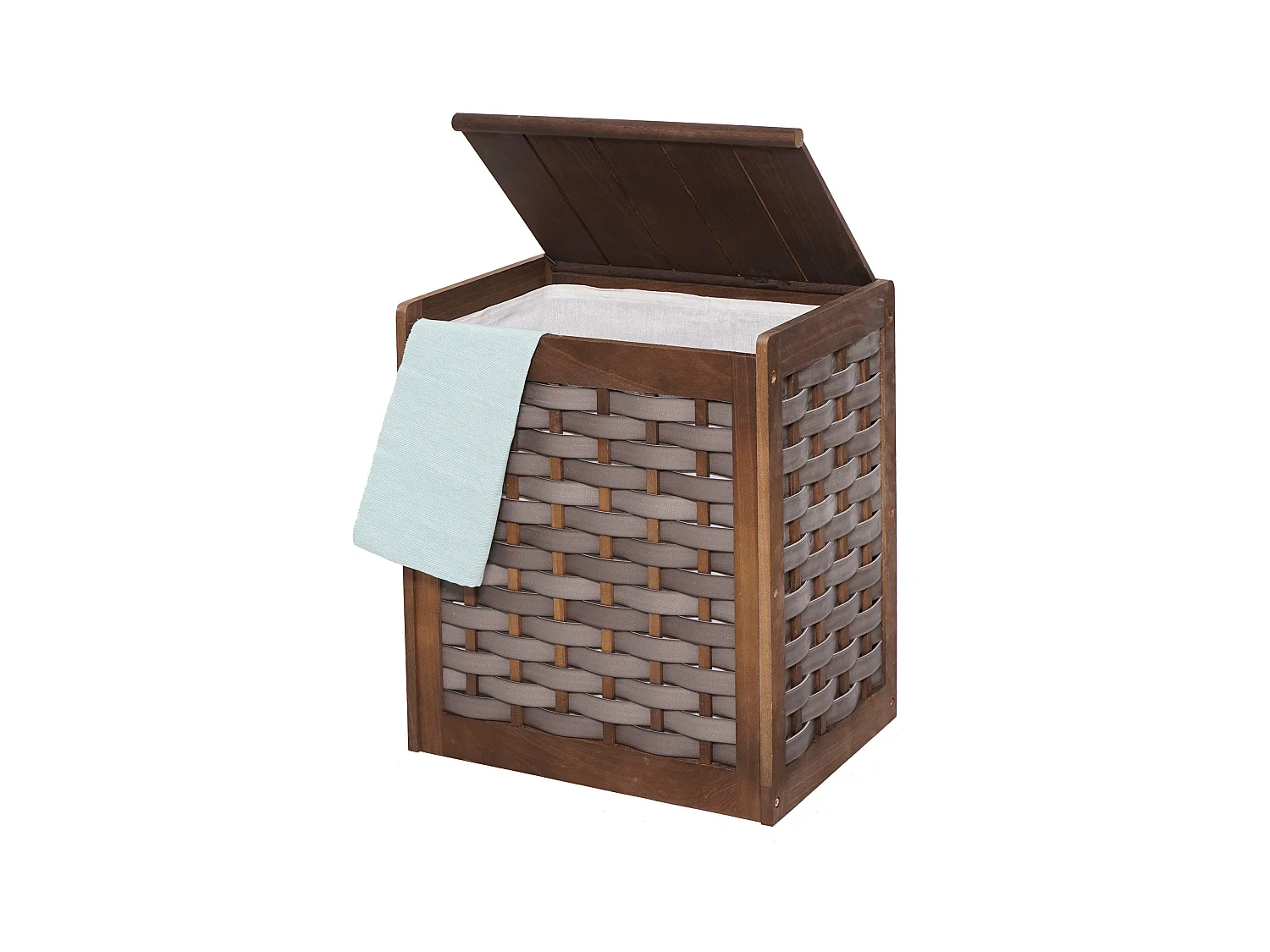 Panier à linge MCW-G37,  brun