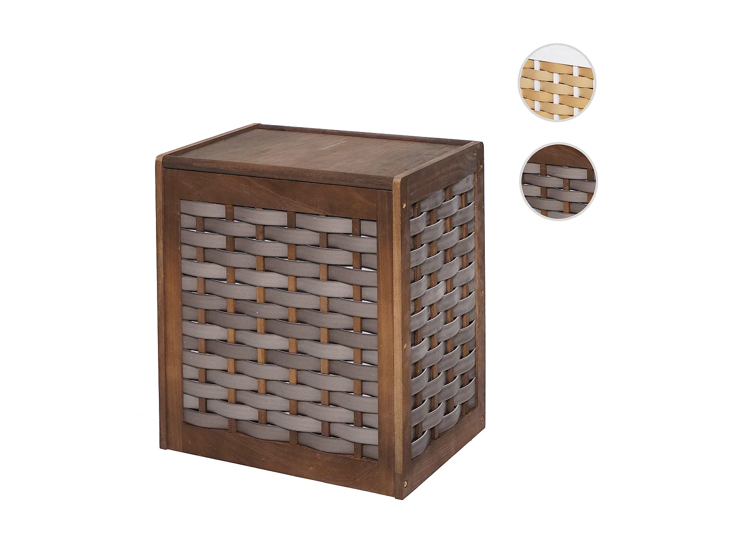 Panier à linge MCW-G37,  brun