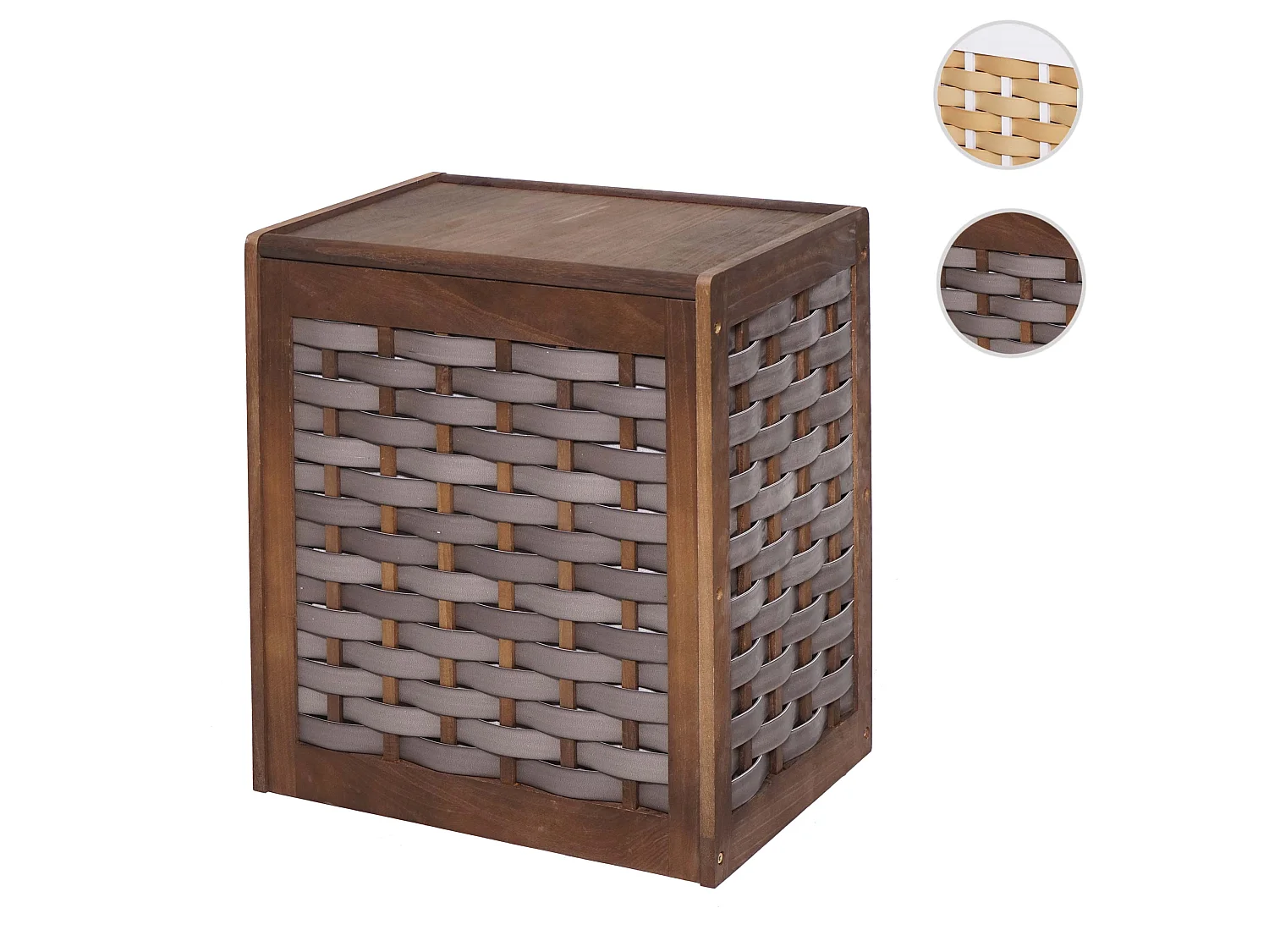 Panier à linge MCW-G37,  brun