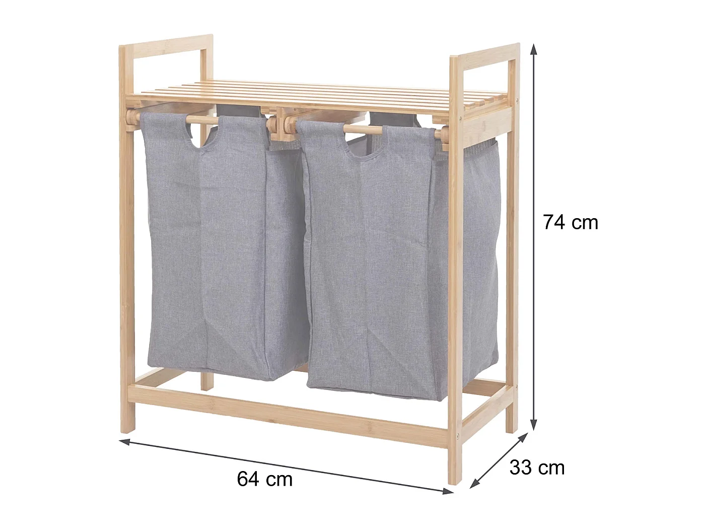 Coletor de roupa MCW-B83,  cinzento escuro