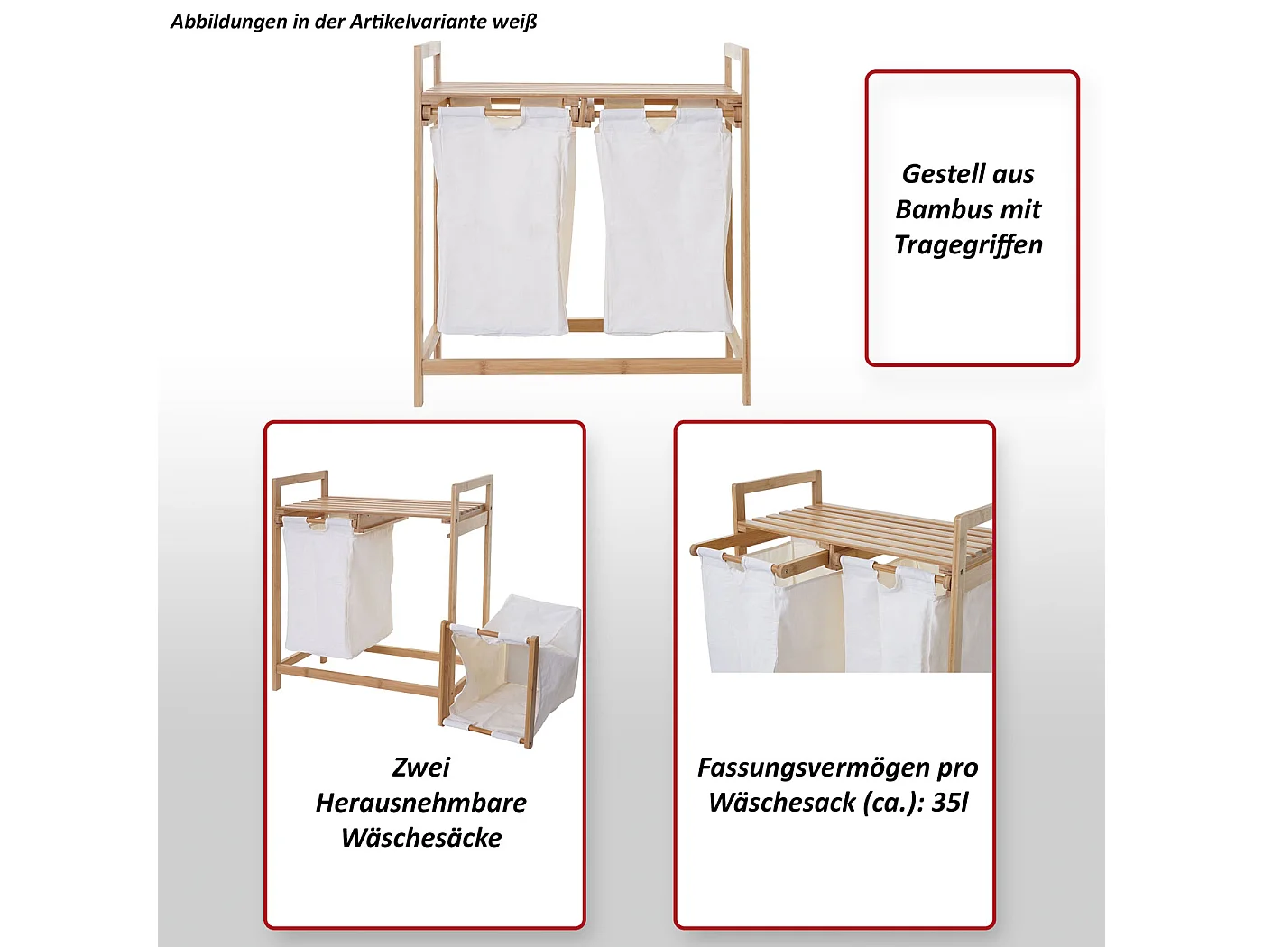 Collecteur de linge MCW-B83,  gris foncé