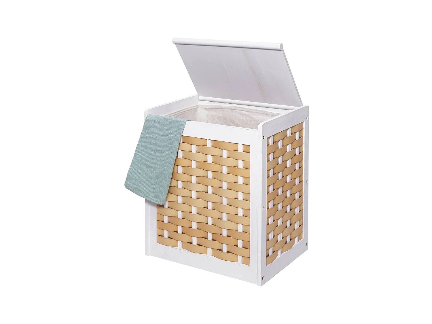 Panier à linge MCW-G37,  blanc