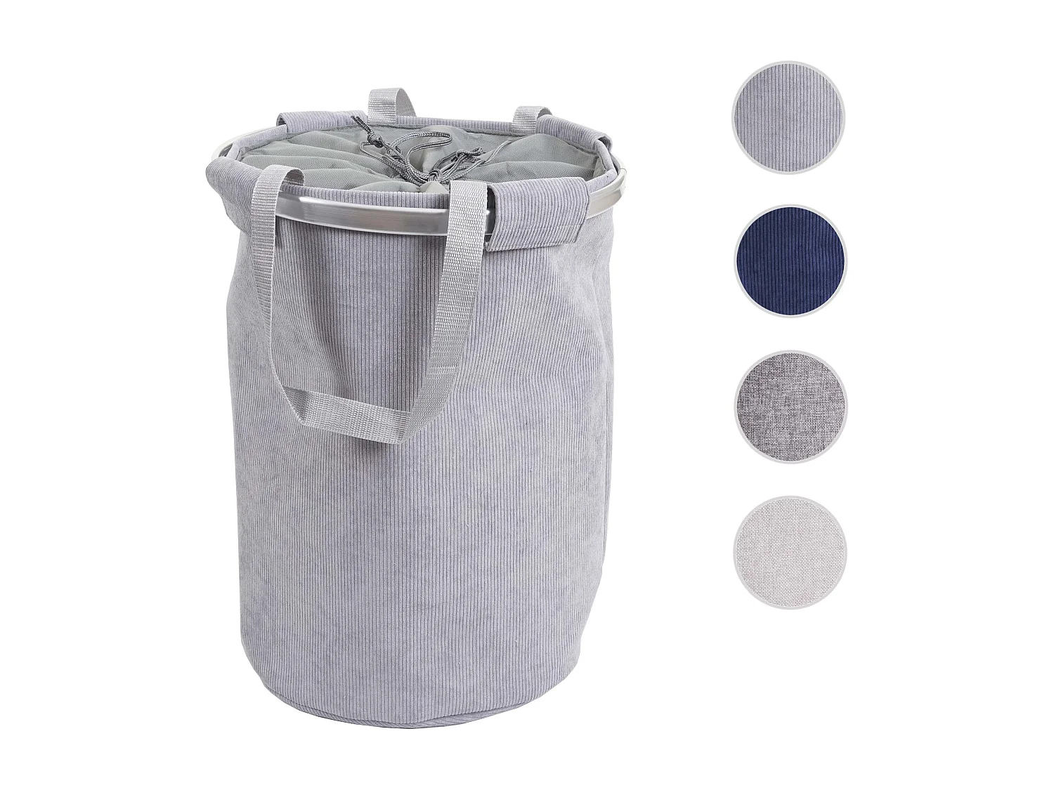 Collecteur de linge MCW-C34,  velours gris