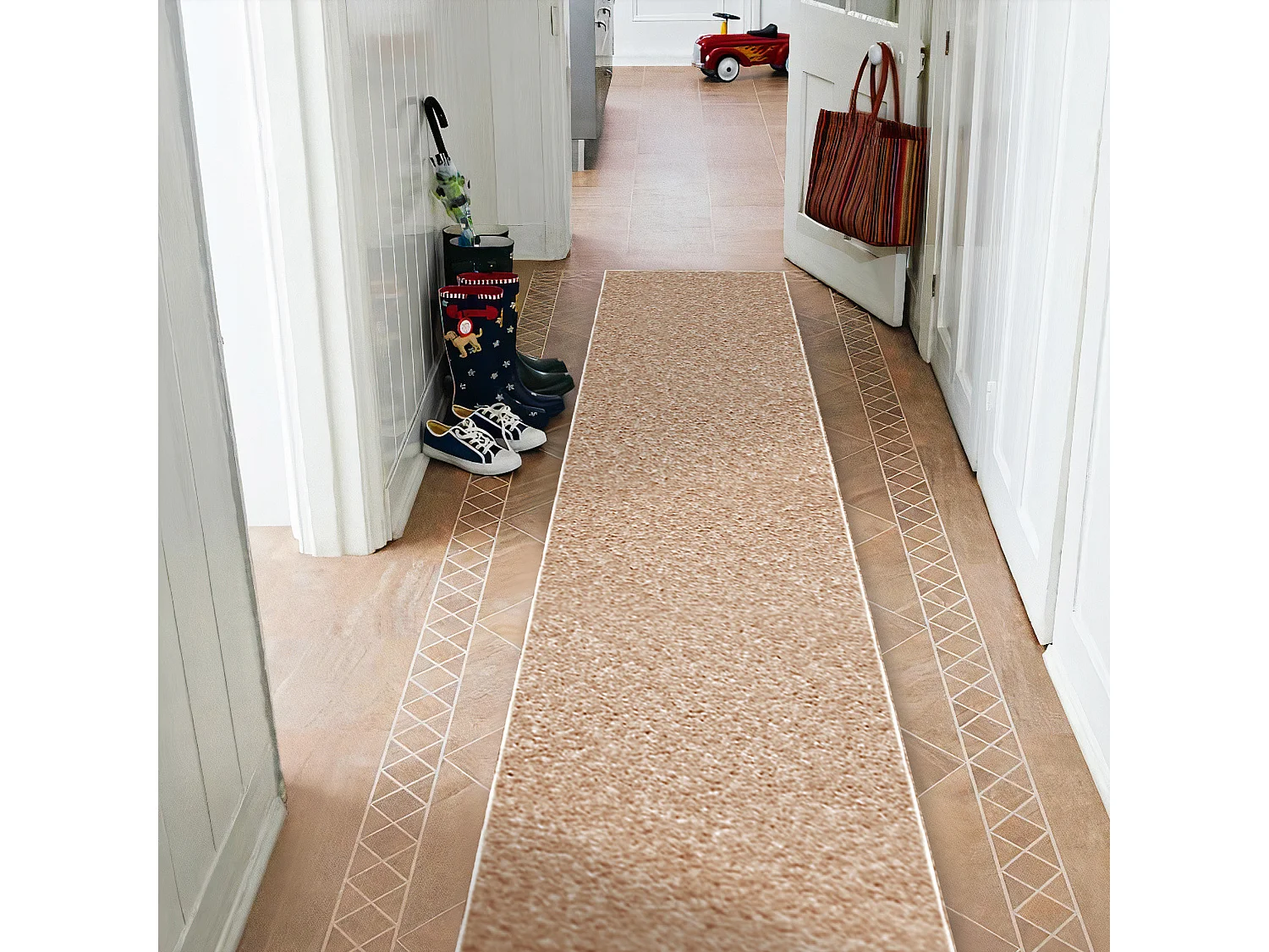 TAPIS DE COULOIR ETON 172 beige 80x270 cm