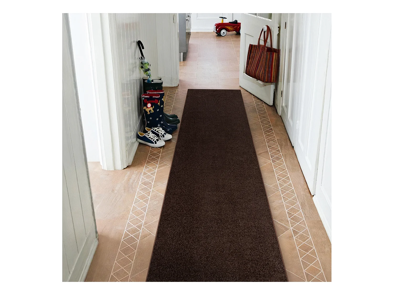 Vloerbedekking ETON 898 bruin 50x450 cm