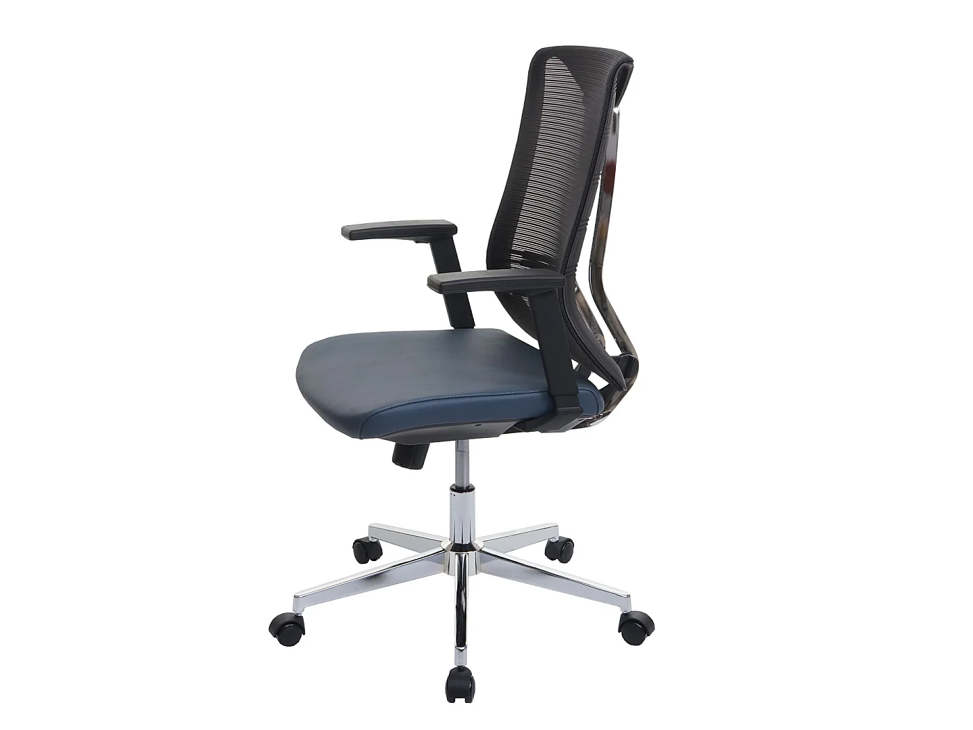 Chaise de bureau MCW-J53,  bleu-Gris