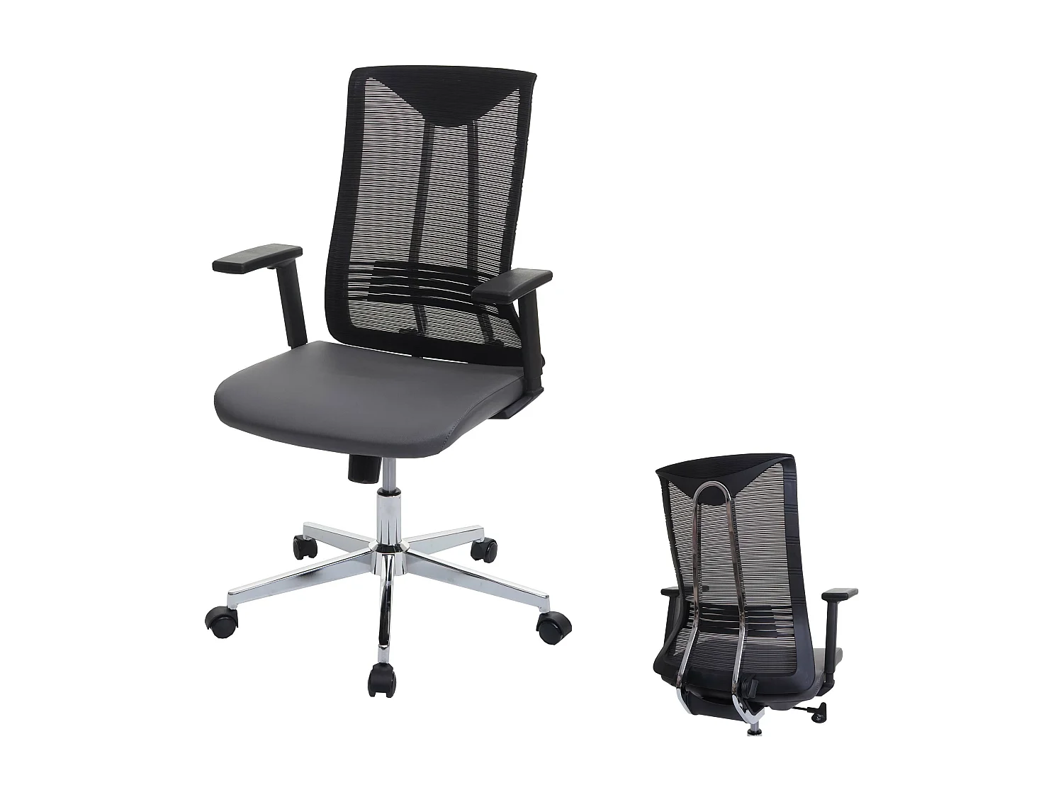 Cadeira de escritório MCW-J53,  cinzento