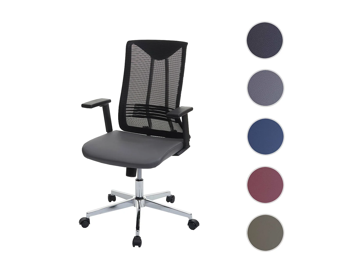 Cadeira de escritório MCW-J53,  cinzento