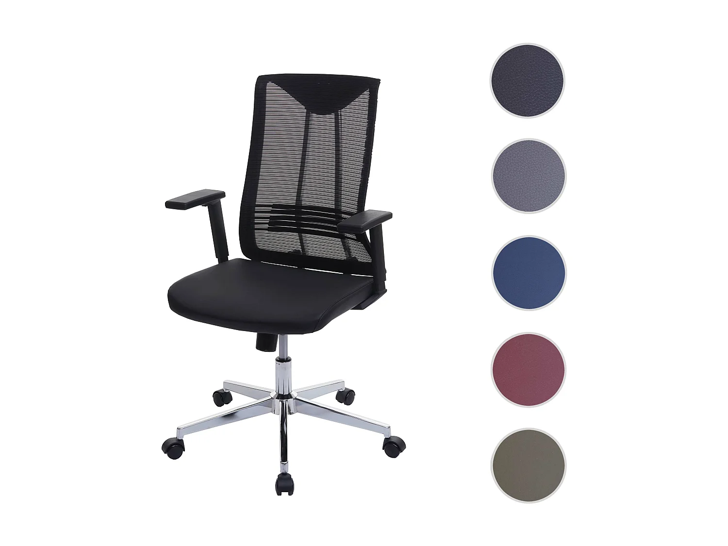 Chaise de bureau MCW-J53,  noir