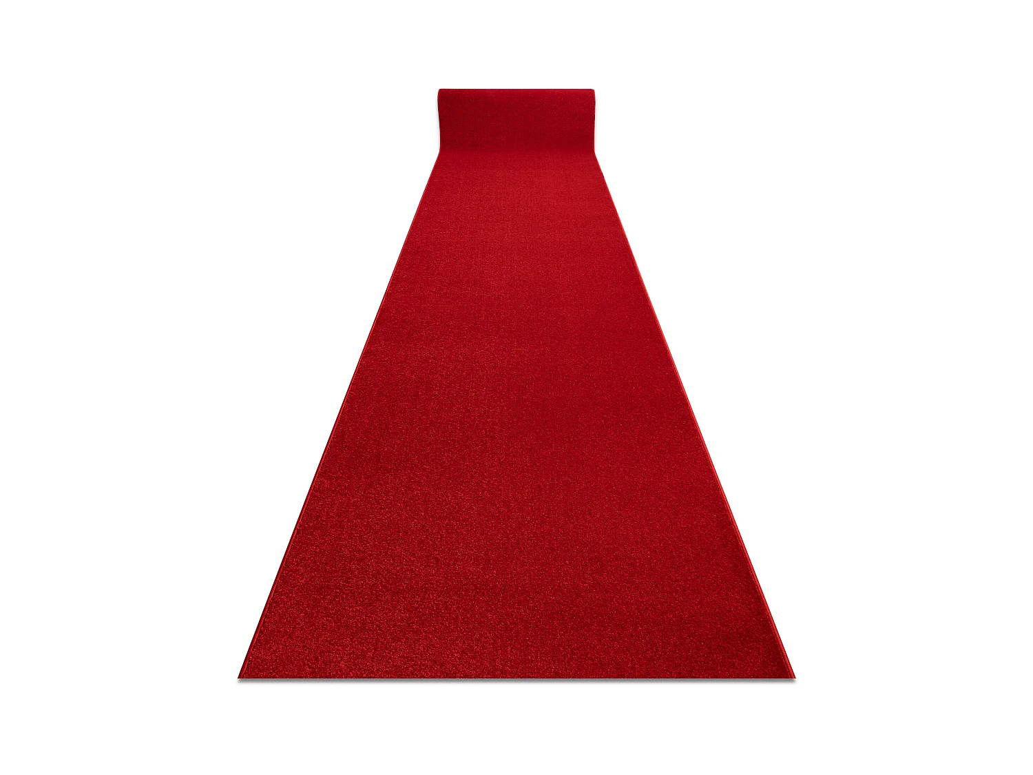 Läufer KARMEL Glatt karminrot / rot 80x310 cm