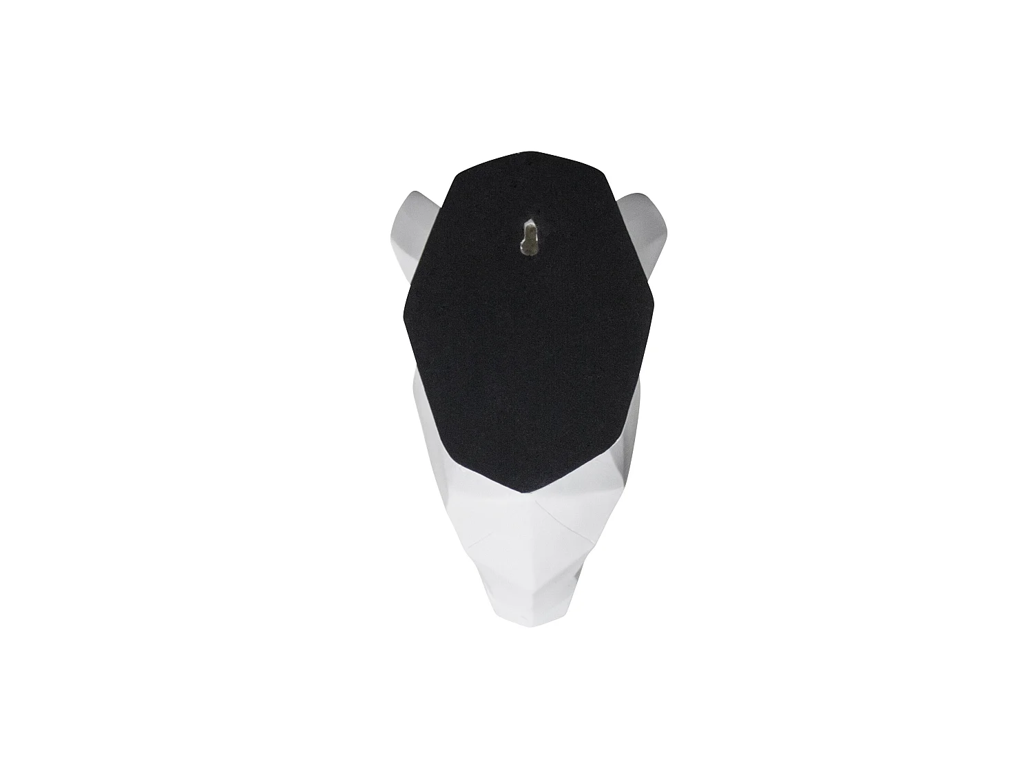 Tête de rhinocéros Origami Résine Blanc