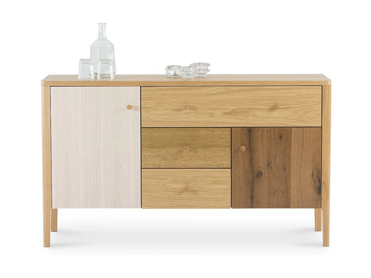 Buffet en bois de style scandinave  Bois naturel