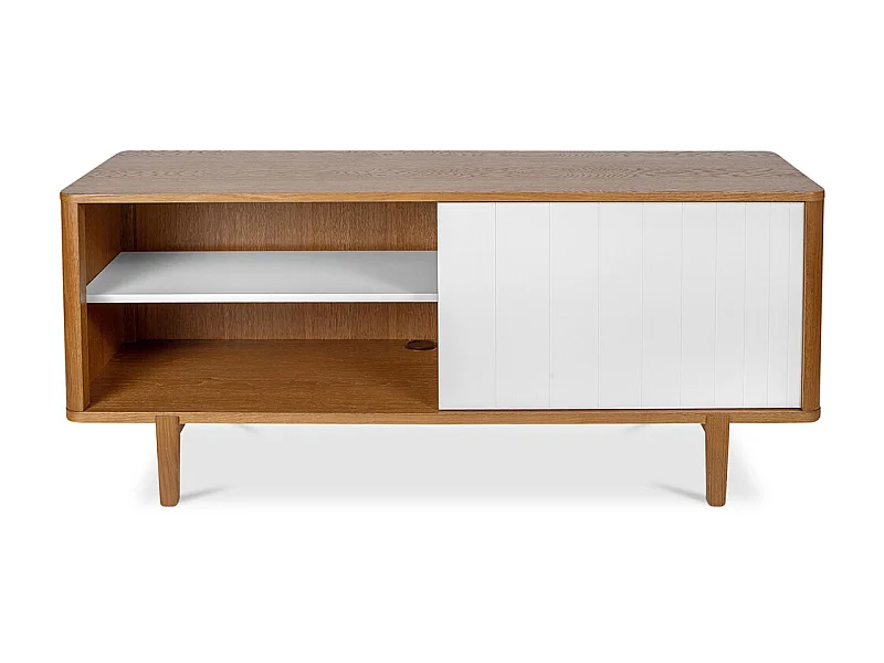 Buffet bicolore de style scandinave  Bois naturel