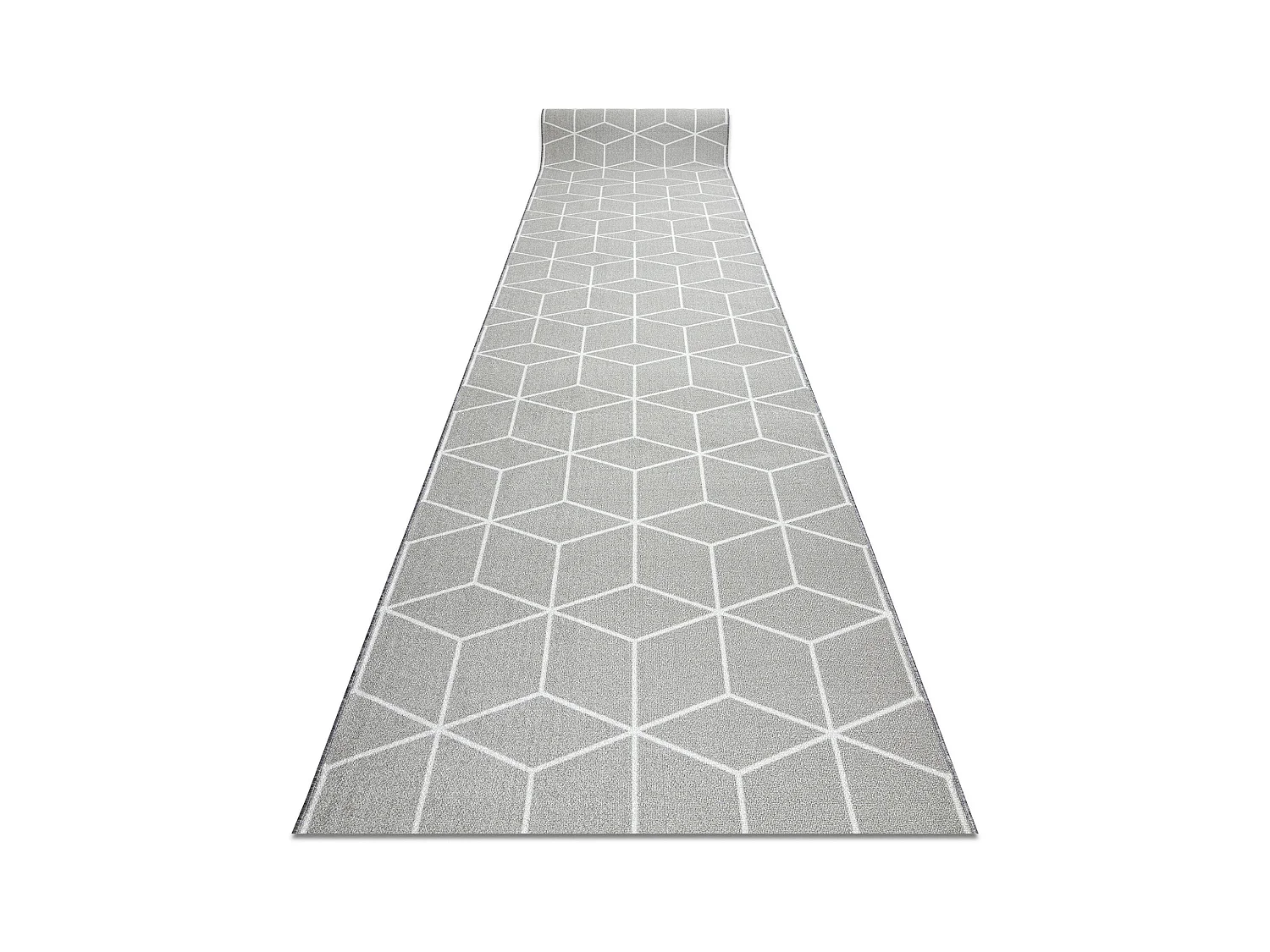 TAPIS DE COULOIR antidérapant CUBE la gomme gris 80x160 cm